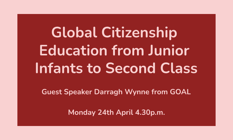Global Citizenship Education from Junior Infants to Second Class